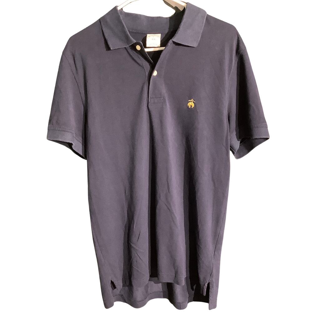Brooks Brothers Men’s Large Navy Blue Polo Shirt — Preppy, Classic, Golf